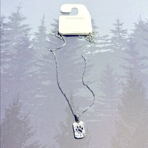 Maurices Silver dog tag Pendant Necklace